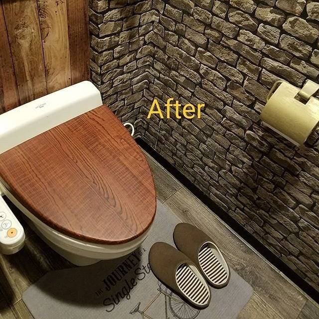 トイレ、水周りの床のおしゃれリメイク