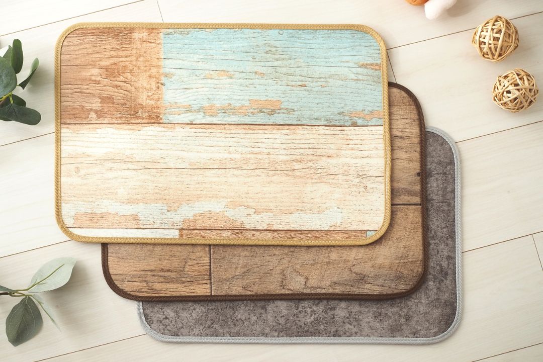 ラグリエのペット用食事マットmogmog インポート柄セット