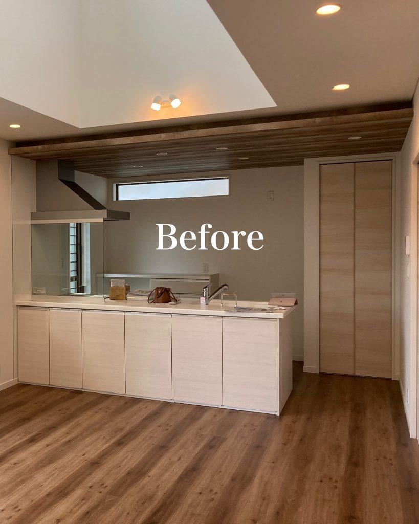 DIY前のダイニングキッチンのBefore写真